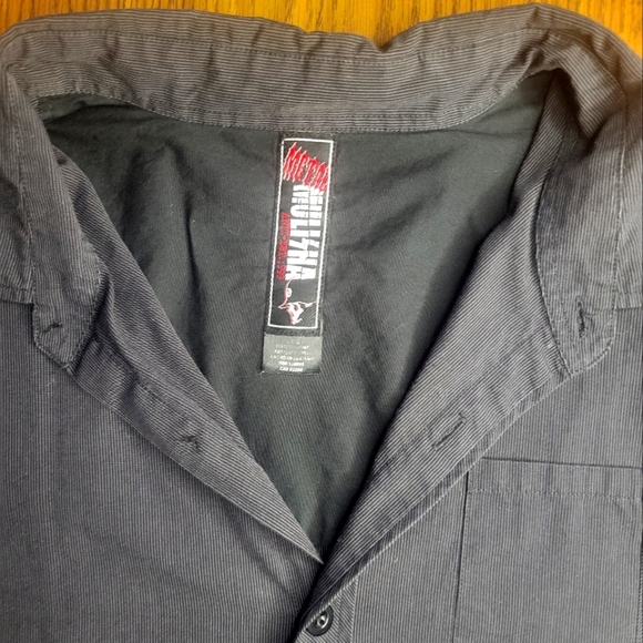 Men's Metal Mulisha Black Button-Down Shirt Size L – Edgy Streetwear Style A68 - Picture 3 of 5
